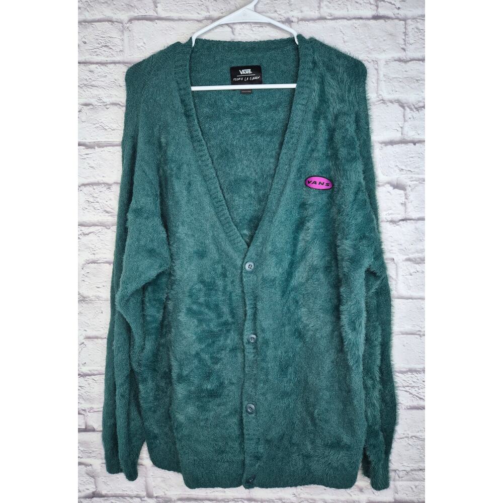 Vans X Curren X Knost Cardigan Teal Unisex Size Medium Thalia Pilgrim Saturday's - Picture 6 of 9